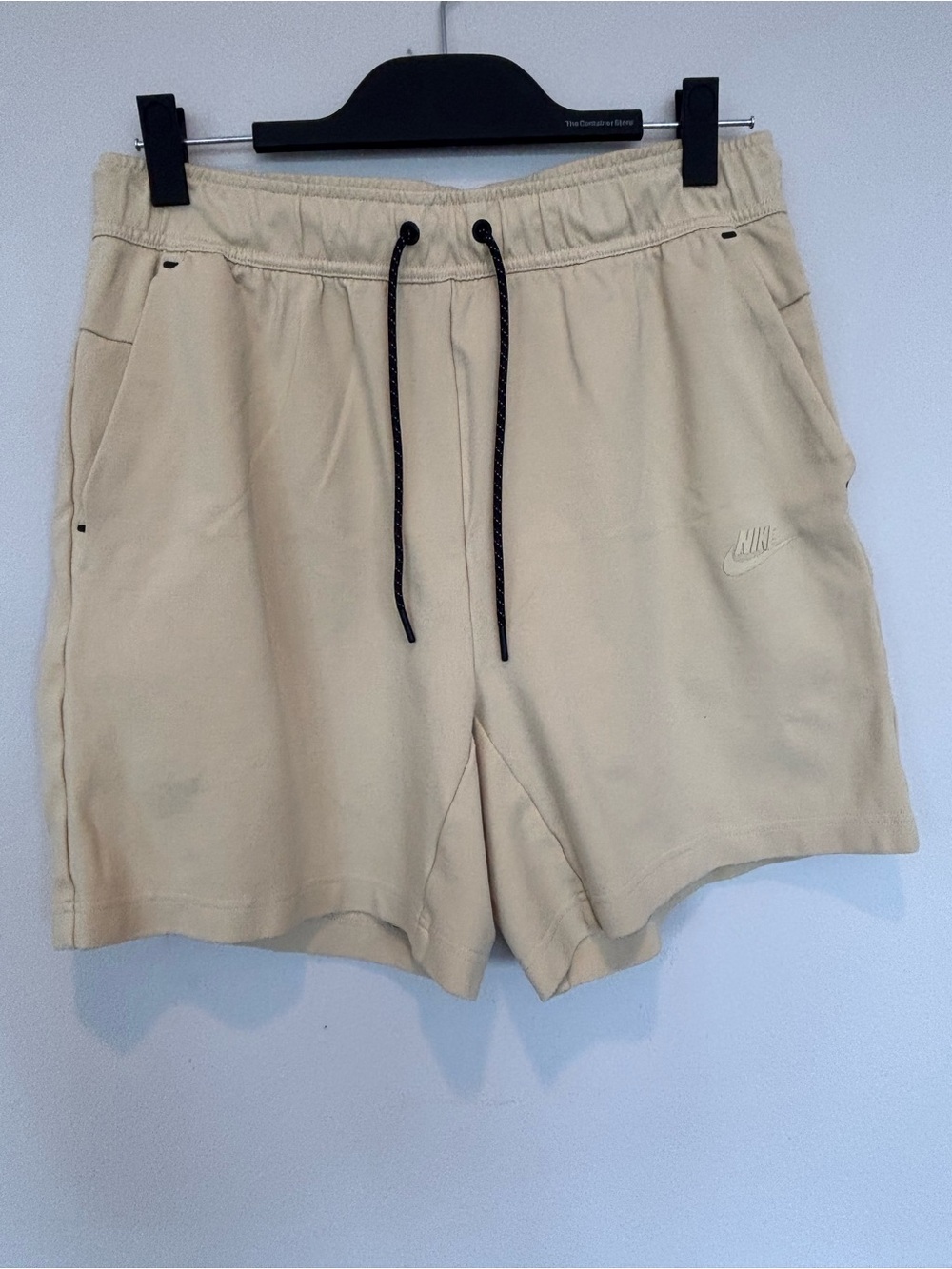 Nike Tech Men's Cream Drawstring Athletic Shorts